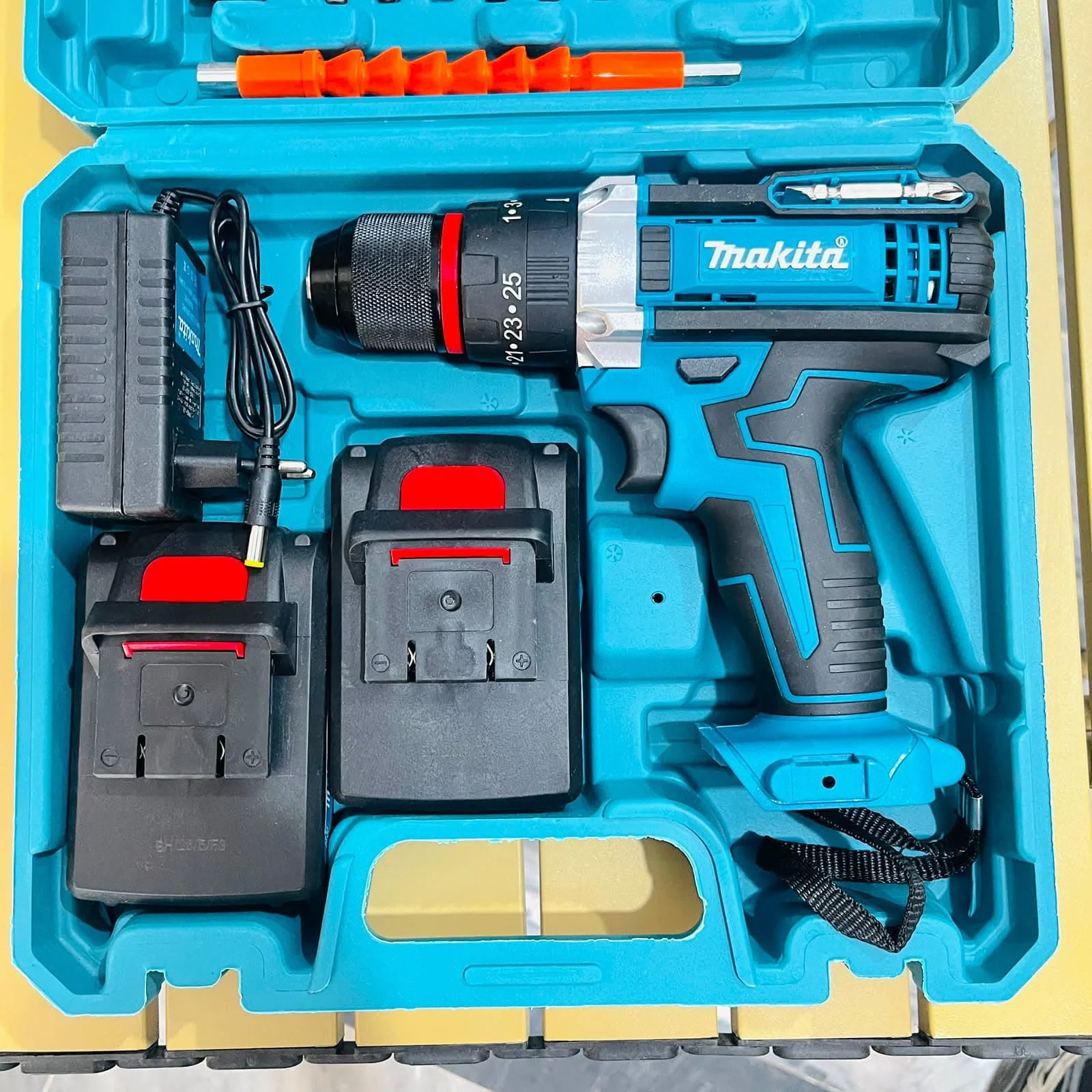 Makita 48V Cordless Li-ion Drill Machine Kit (2 Batteries + Full Accessories)
