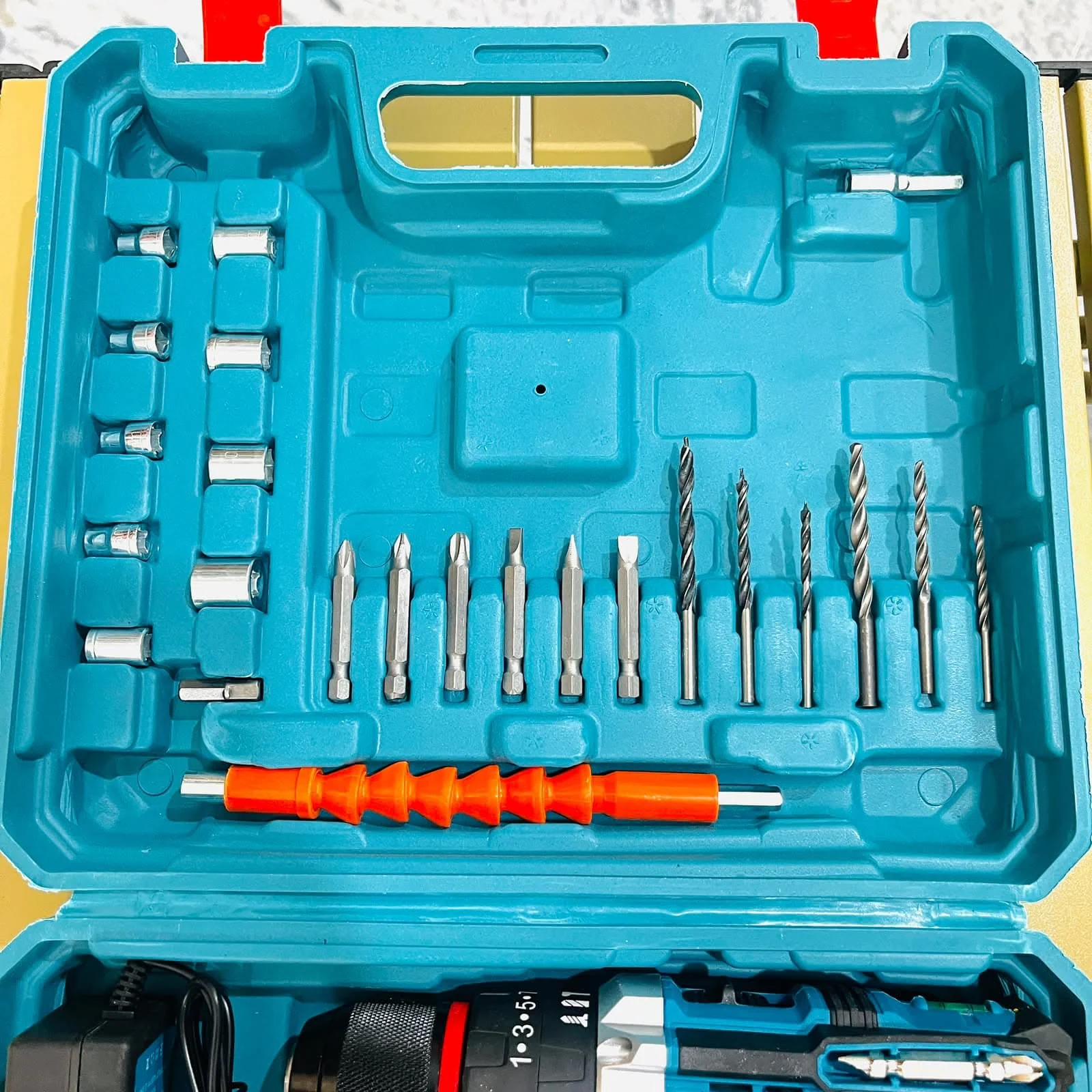 Makita 48V Cordless Li-ion Drill Machine Kit (2 Batteries + Full Accessories)