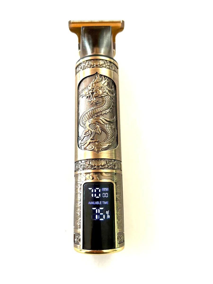 T10 Hair & Beard Trimmer – Dragon Design with Digital Display