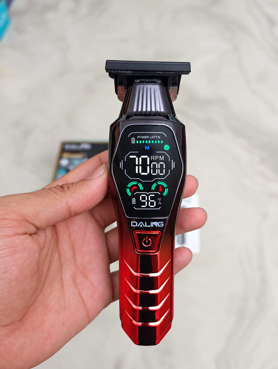 Daling DL-1980 ProStyle – 3-Speed Digital Hair & Beard Trimmer