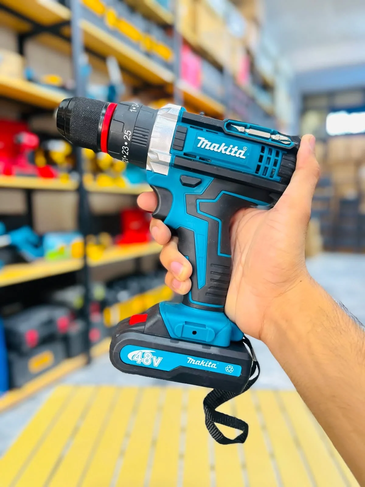 Makita 48V Cordless Li-ion Drill Machine Kit (2 Batteries + Full Accessories)