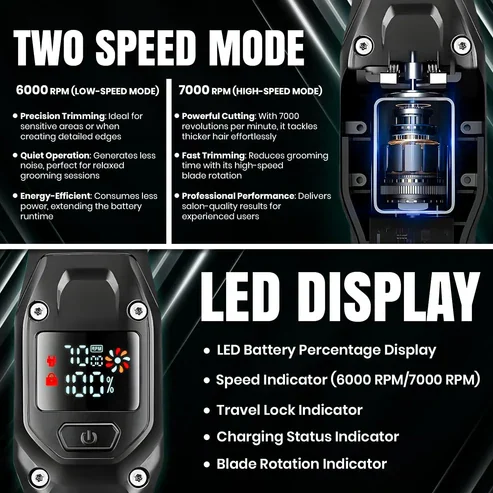 VGR V-964 Professional Hair Trimmer Cordless For Men