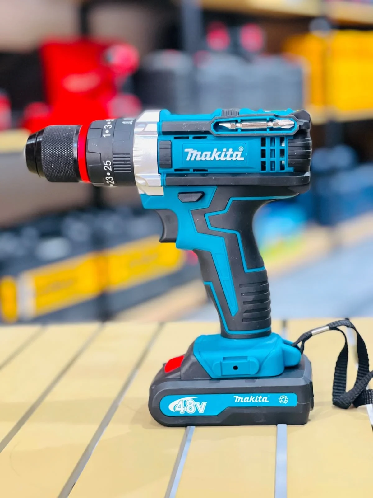 Makita 48V Cordless Li-ion Drill Machine Kit (2 Batteries + Full Accessories)